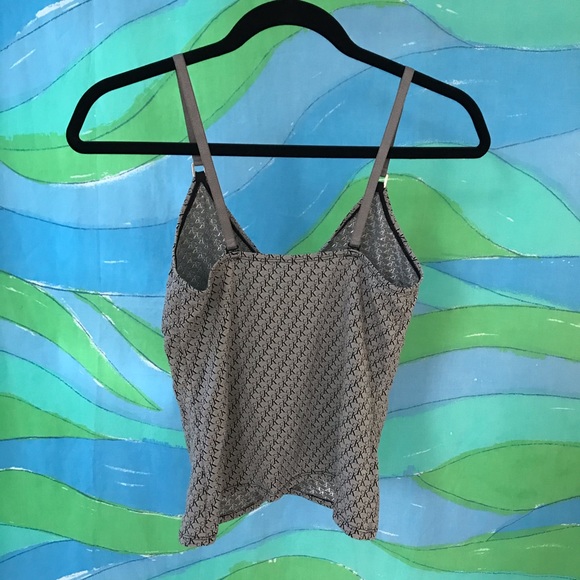 Calvin Klein grey logo print camisole tank top M - Picture 4 of 6